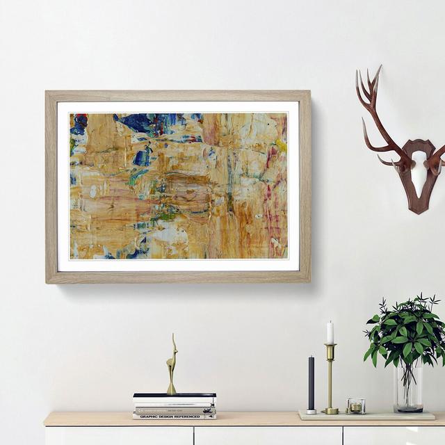 Abstract Art Painting Vol.121 by S.Johnson - Picture Frame Painting Print East Urban Home Frame Option: Oak Framed, Size: 27cm H x 36cm W x 2cm D on Productcaster.