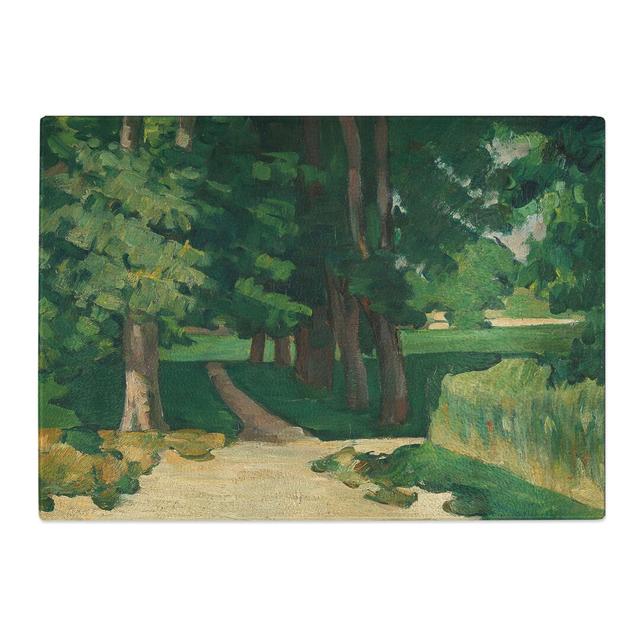 Cezanne - Allee Im Jas De Bouffan by Paul Cezanne Chopping Board East Urban Home Size: 0.4cm H x 28.5cm W x 39cm L on Productcaster.