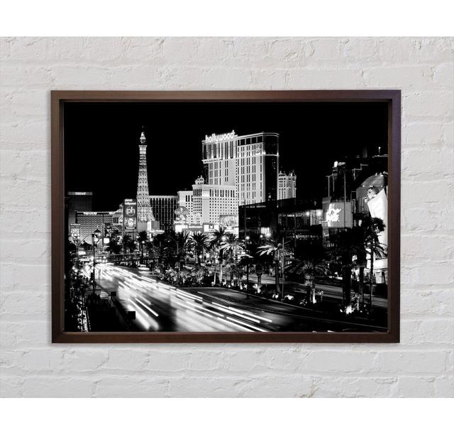 Paris Roads Night Lights B N W - Print Bright Star Size: 100cm H x 141.4cm W on Productcaster.