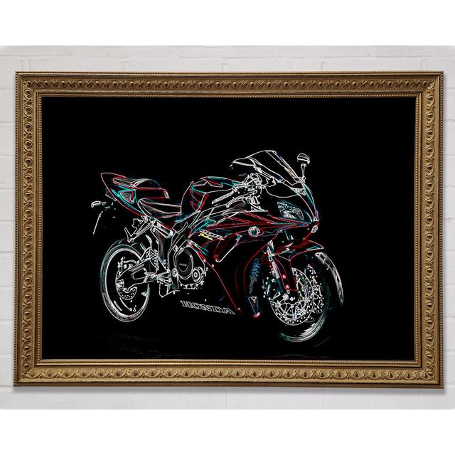 Honda CBR - Single Picture Frame Art Prints Rosalind Wheeler Size: 59.7cm H x 84.1cm W on Productcaster.