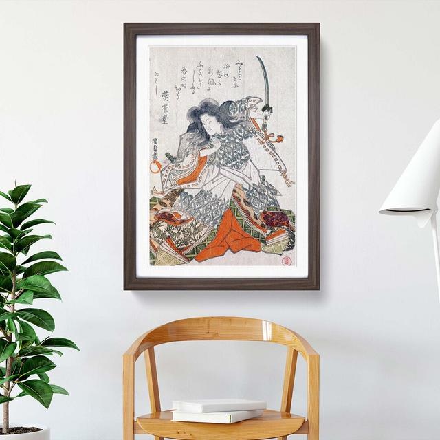 Tokihira by Utagawa Kunisada - Picture Frame Painting Print East Urban Home Frame Option: Walnut Framed, Size: 48cm H x 36cm W x 2cm D on Productcaster.