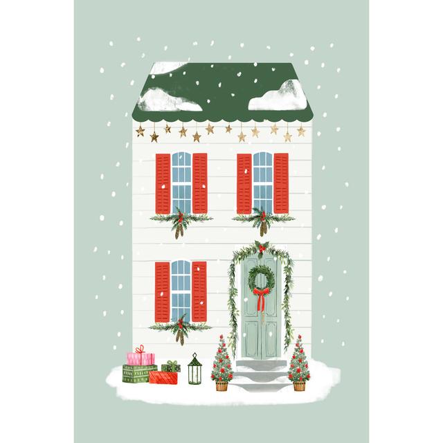 Festive Front Door IV - Illustration The Seasonal Aisle Size: 76cm H x 50cm W on Productcaster.