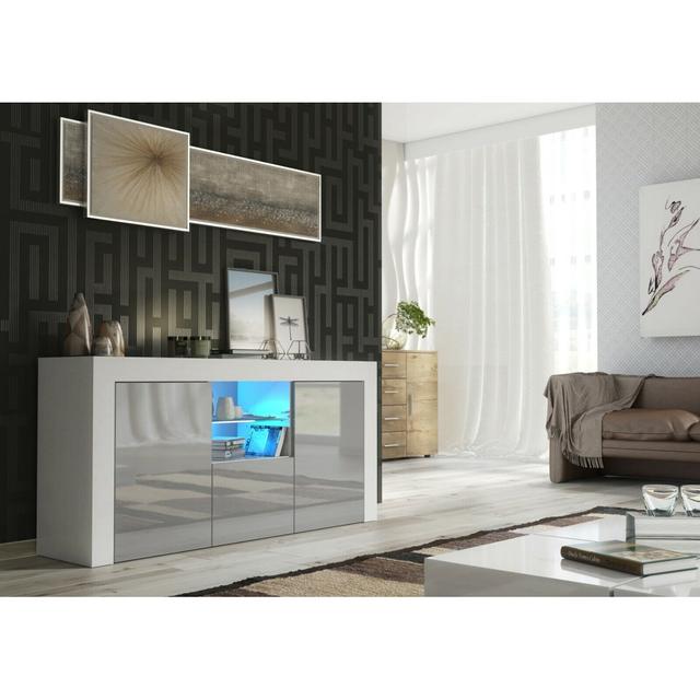 Bimlesh TV Stand for TVs up to 60" Metro Lane Colour: White/Grey on Productcaster.