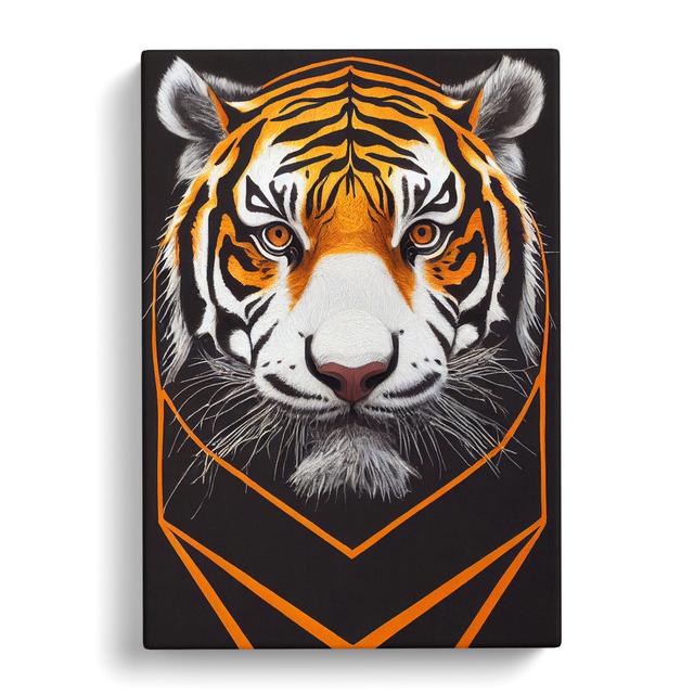 Futuristic Tiger No.2 Abstract - Wrapped Canvas Graphic Art Latitude Vive Size: 60cm H x 40cm W x 3cm D on Productcaster.