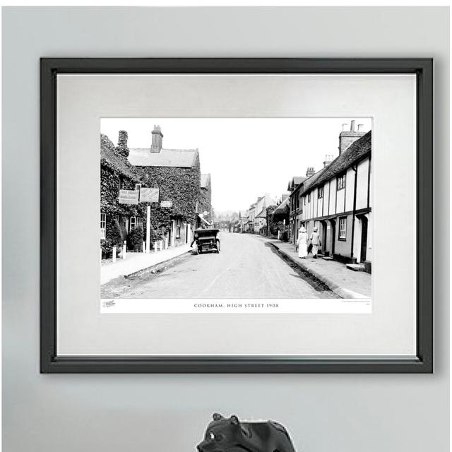 'Cookham, High Street 1908' - Picture Frame Photograph Print on Paper The Francis Frith Collection Size: 45cm H X 60cm W x 2cm D on Productcaster.