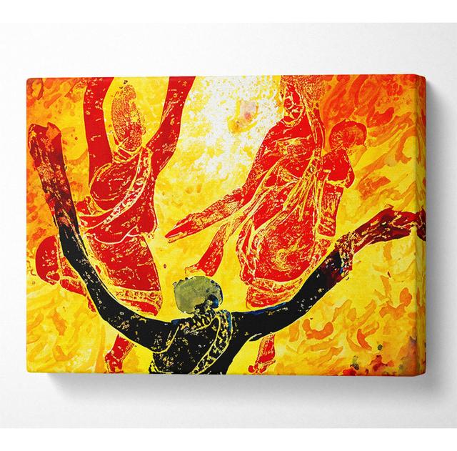 Tibetan Art Fire Of The Gods - Print Metro Lane Size: 35.6cm H x 50.8cm W x 10cm D on Productcaster.