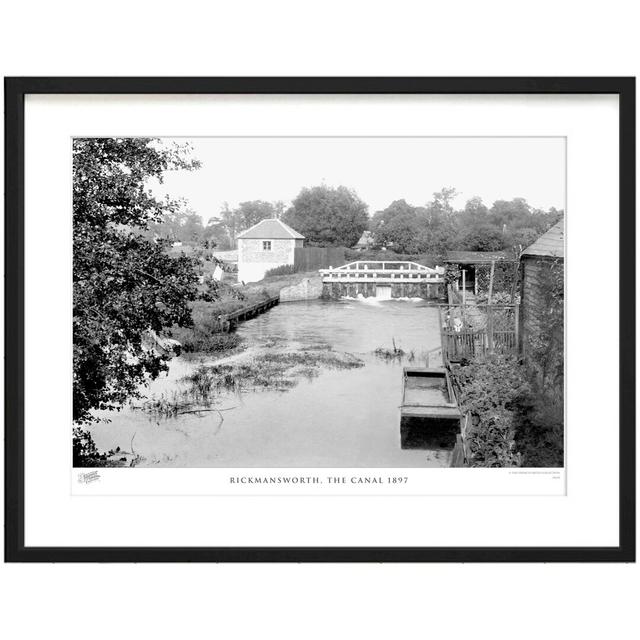 Rickmansworth, The Canal 1897 by Francis Frith - Single Picture Frame Print The Francis Frith Collection Size: 28cm H x 36cm W x 2.3cm D on Productcaster.