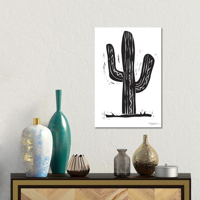 Modern Cactus by Statement Goods - Gallery-Wrapped Canvas Giclée on Canvas Gracie Oaks Format: Canvas, Size: 45.72cm H x 30.48cm W x 1.91cm D on Productcaster.