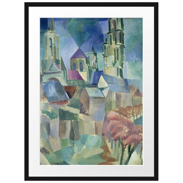 Gerahmter Kunstdruck Image Study the Towers of Laon von Robert Delaunay Rosalind Wheeler Maße: 80 cm H x 60 cm B x 2,5 cm T, Matte Farbe: Weiß on Productcaster.