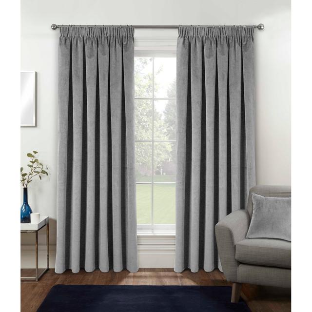 Alene Pencil Pleat Blackout Thermal Single Curtains 168 x 213cm Brayden Studio on Productcaster.