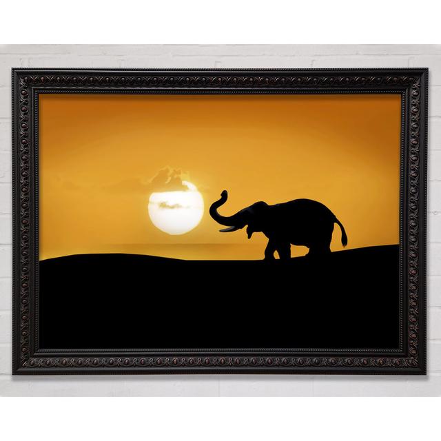 Safari Elefant - Einzelner Bilderrahmen Kunstdrucke Bright Star Größe: 100 cm H x 141,4 cm B on Productcaster.