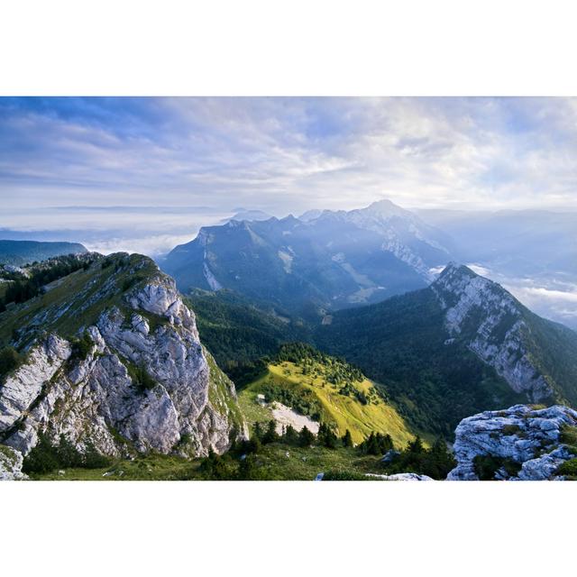 Landscape Of Chartreuse In The French Alps - Wrapped Canvas Print Union Rustic Size: 51cm H x 76cm W x 3.8cm D on Productcaster.