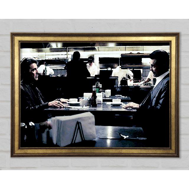 Heat Al Pacino Robert De Niro Face Off - Single Picture Frame Art Prints Ebern Designs Size: 21cm H x 29.7cm W on Productcaster.