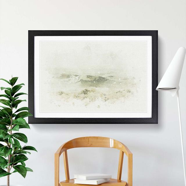 Sea Waves in Iceland in Abstract - Picture Frame Graphic Art Print East Urban Home Size: 60cm H x 91cm W x 2cm D, Frame Option: Black on Productcaster.