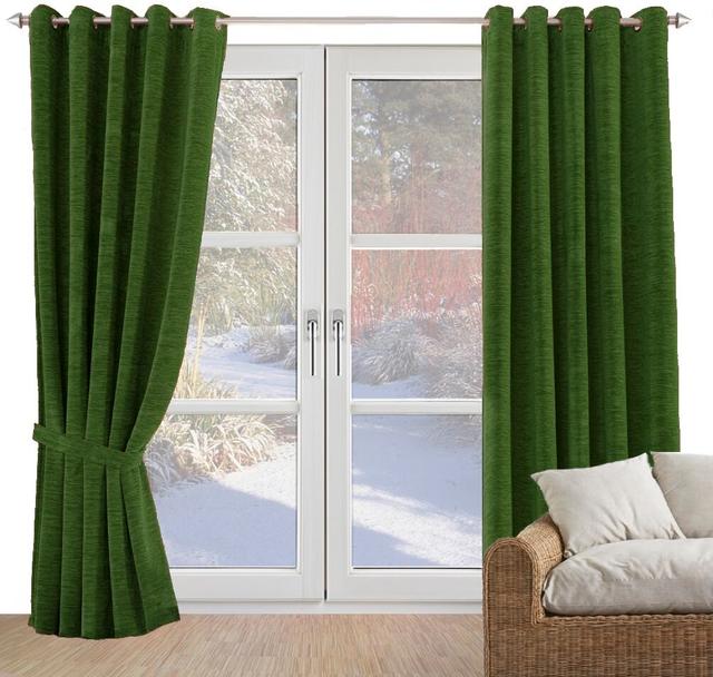 Gracierose Eyelet Room Darkening Curtain Ebern Designs Size: 270cm H x 245cm W, Colour: Dark green on Productcaster.