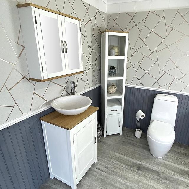 Marrs 515mm Free-Standing Cloakroom Vanity Brambly Cottage Vanity Unit Colour: White on Productcaster.