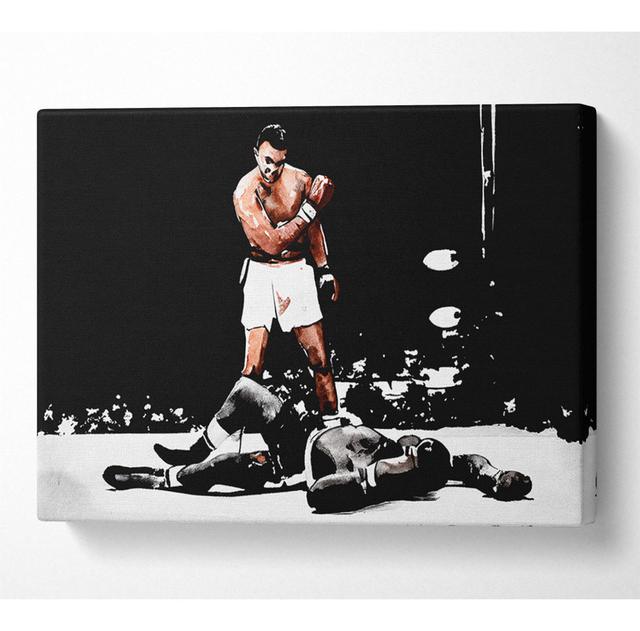 Muhammad Ali Knock Down - Print ClassicLiving Size: 50.8cm H x 81.3cm W x 10cm D on Productcaster.