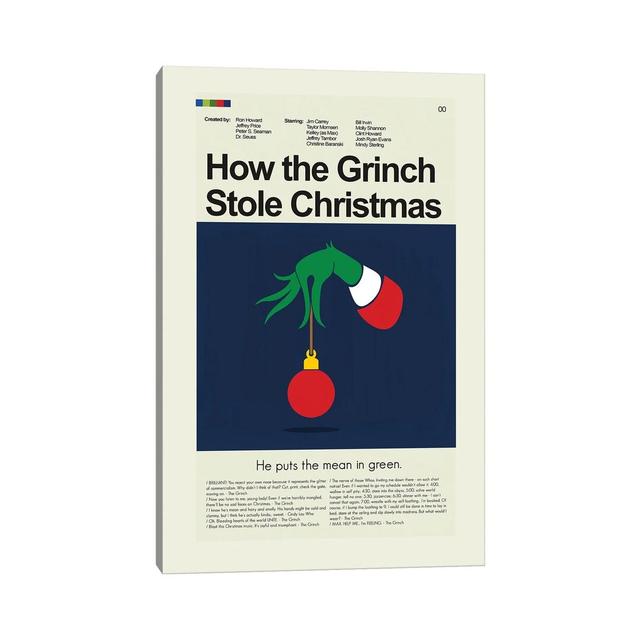 How The Grinch Stole Christmas by Erin Hagerman - Print on Canvas The Seasonal Aisle Format: Wrapped Canvas, Size: 101.6cm H x 66.04cm W x 3.81cm D on Productcaster.