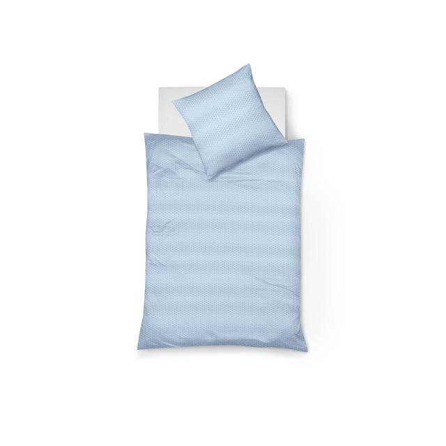 Jade 100% cotton 260 TC Duvet Cover Set Fleuresse Colour: Azure blue, Size: 155 x 220 cm - 1 Pillowcase (80 x 80 cm) on Productcaster.