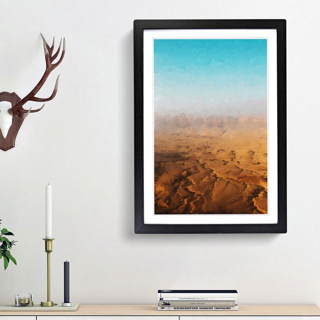 Sunrise over Israel in Abstract - Picture Frame Graphic Art Print East Urban Home Frame Option: Black Framed, Size: 36cm H x 27cm W x 2cm D on Productcaster.