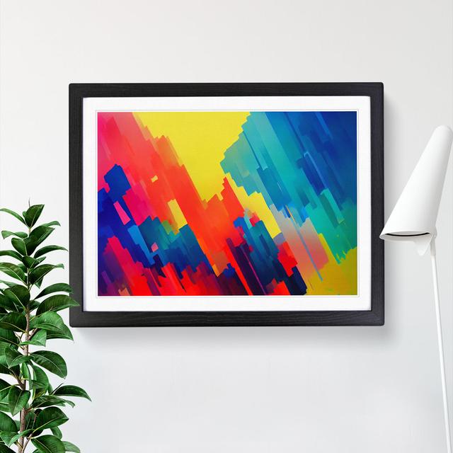 Ultimate Abstract Art - Single Picture Frame Painting Metro Lane Size: 25cm H x 34cm W x 2cm D, Frame Colour: Black on Productcaster.