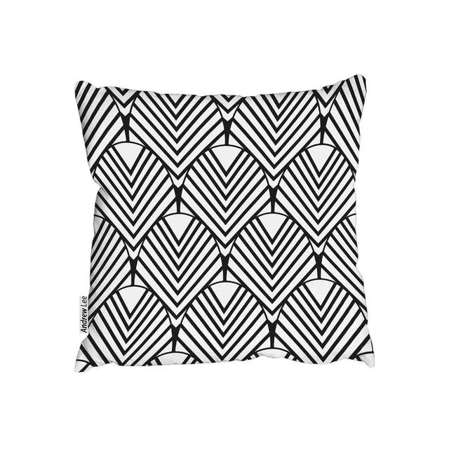 Geometric Decoration Cushion Cover East Urban Home Size: 60cm x 60cm on Productcaster.