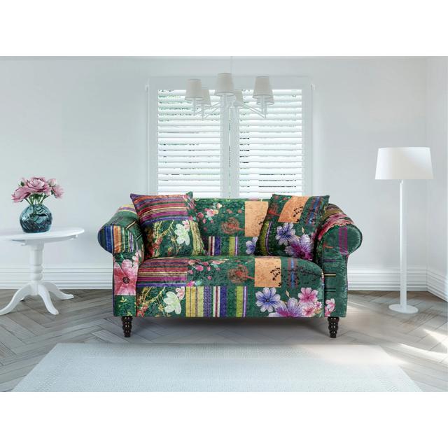 Fortuna 2 Seater Upholstered Sofa ClassicLiving Upholstery Colour: Green on Productcaster.