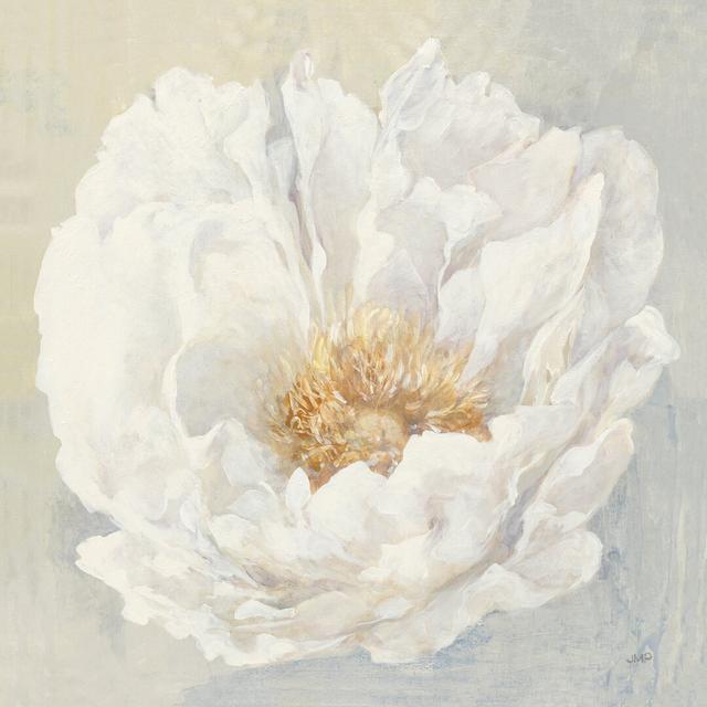 Serene Peony by Julia Purinton - Wrapped Canvas Painting Print Rosalind Wheeler Size: 122cm H x 122cm W on Productcaster.