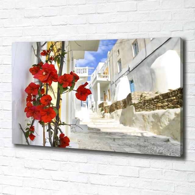 Mykonos Greece - Wrapped Canvas Art Prints Brayden Studio on Productcaster.