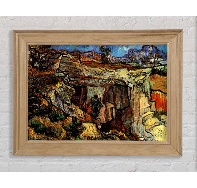 Van Gogh Entrance To A Quarry Near Saint-Remy - Single Picture Frame Art Prints Bright Star Size: 59.7cm H x 84.1cm W x 8cm D on Productcaster.