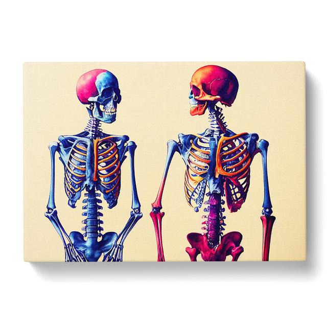 Two Skeletons Maturi Size: 50cm H x 76cm W x 3cm D on Productcaster.