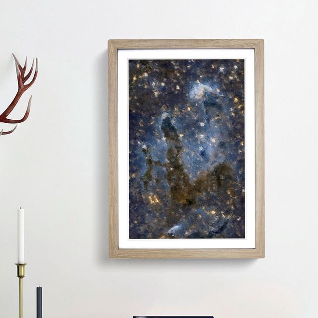 Universe in Abstract Vol.12 - Picture Frame Graphic Art Print East Urban Home Size: 87cm H x 62cm W x 2cm D, Frame Option: Oak Framed on Productcaster.