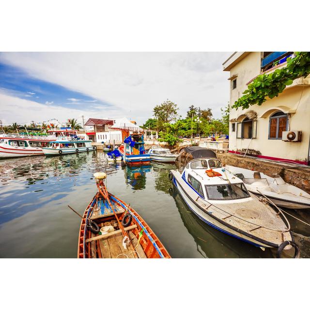 Durante Fishing Boats - Wrapped Canvas Photograph Breakwater Bay Size: 81cm H x 122cm W x 3.8cm D on Productcaster.