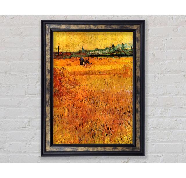 Van Gogh Arles View From The Wheat Fields - Print Bright Star Size: 84.1cm H x 59.7cm W x 8cm D on Productcaster.