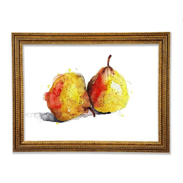 Pear Duo 2 - Print August Grove Size: 42cm H x 59.7cm W x 3cm D on Productcaster.