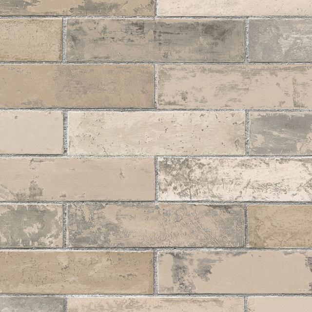 Mancelona 10m x 52.8cm Matte Paste the Wall Wallpaper Roll Williston Forge Colour: Beige/Grey on Productcaster.