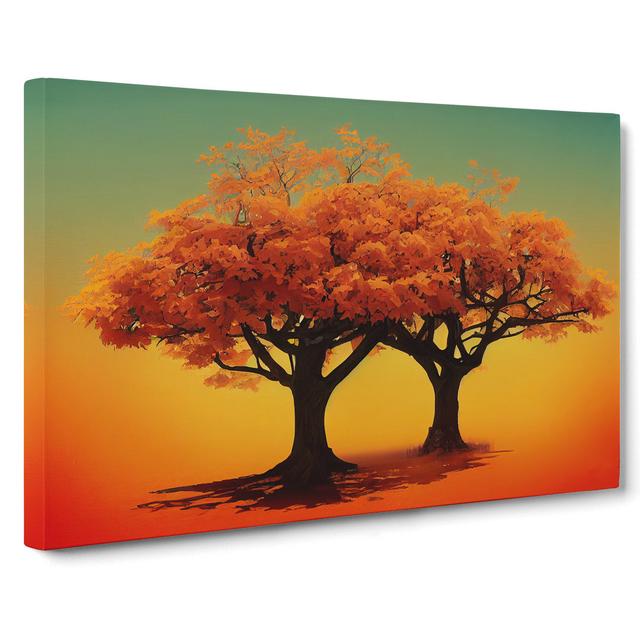 Blooming Trees - Wrapped Canvas Painting ClassicLiving Size: 35cm H x 50cm W x 3cm D on Productcaster.