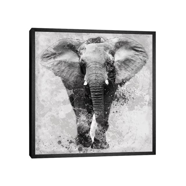 Proud Elephant by Carol Robinson - Print on Canvas World Menagerie Size: 45.72cm H x 45.72cm W x 3.81cm D, Format: Black Framed Canvas on Productcaster.