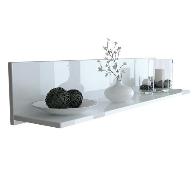 Floating Shelf Mccrary Metro Lane Finish: White (Glossy) on Productcaster.