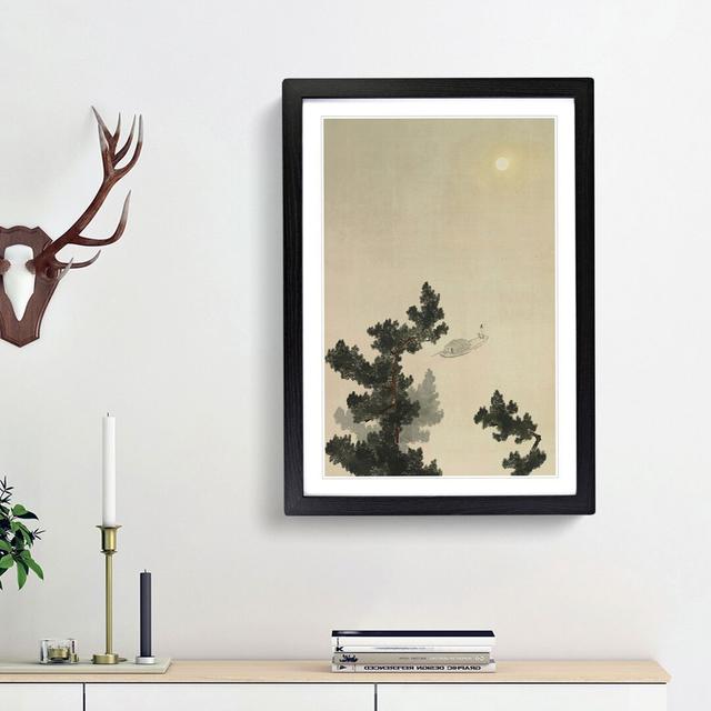 Autumn Moon over Lake Dongting by Yokoyama Taikan - Picture Frame Painting Print on Paper East Urban Home Frame Option: Black Framed, Size: 45cm H x 3 on Productcaster.