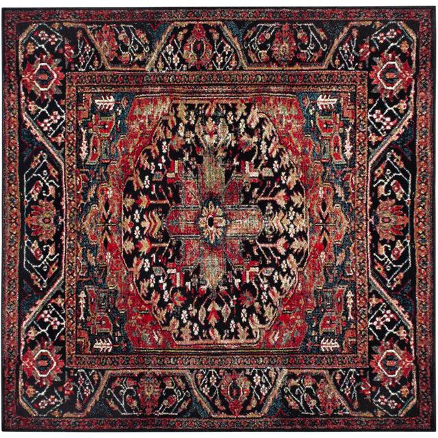 Wilber Oriental Machine Woven Area Rug Latitude Vive Rug Size: Square 91cm on Productcaster.