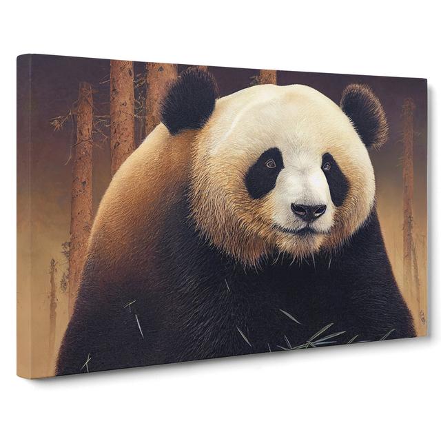 Tremendous Panda - Wrapped Canvas Graphic Art Alpen Home Size: 35cm H x 50cm W x 3cm D on Productcaster.