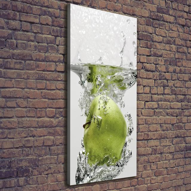 Apple Under Water - Wrapped Canvas Art Prints Brayden Studio on Productcaster.