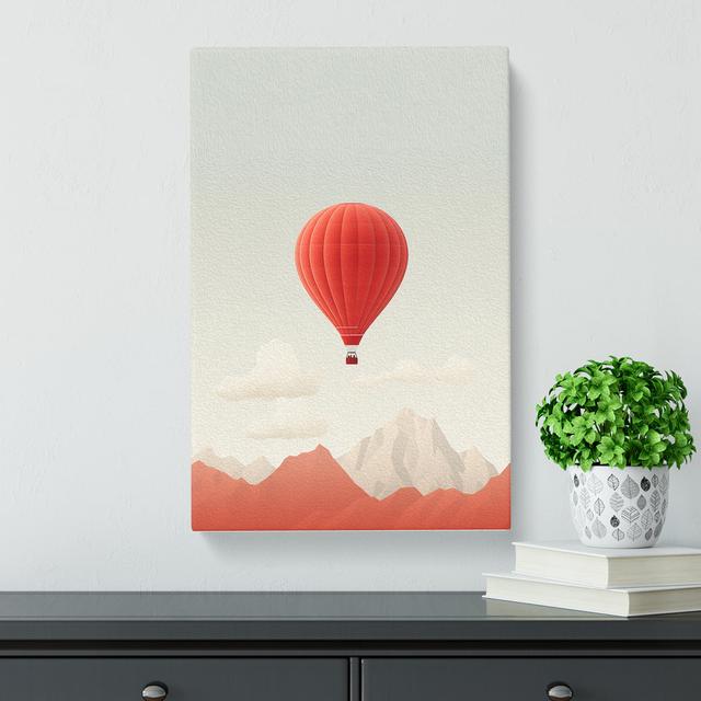 Hot Air Balloon Minimalism - No Frame Print 17 Stories Size: 76cm H x 50cm W x 3cm D on Productcaster.