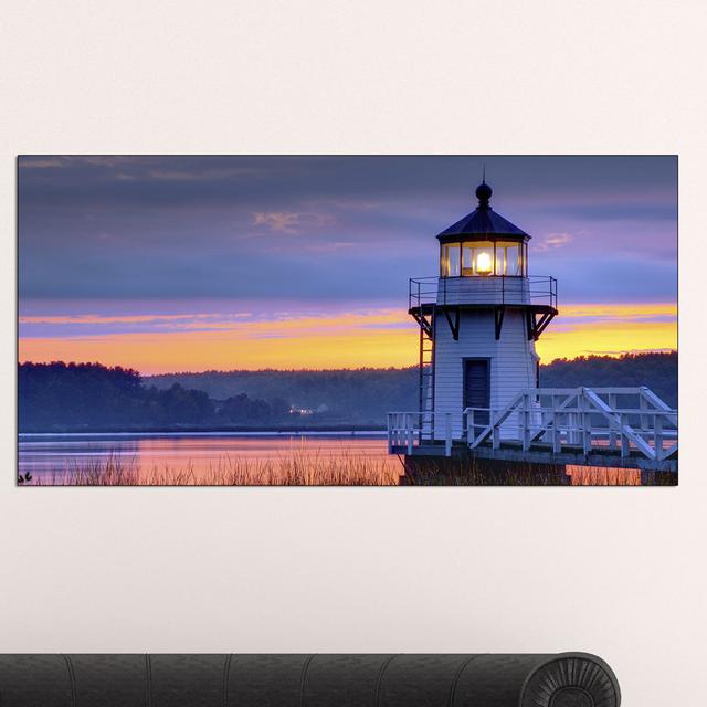 'Sunrise Lighthouse' Photographic Print East Urban Home on Productcaster.