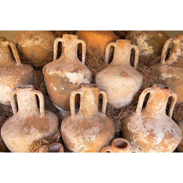 Ancient Pottery Wine - Wrapped Canvas Print Latitude Run Size: 20cm H x 30cm W x 3.8cm D on Productcaster.