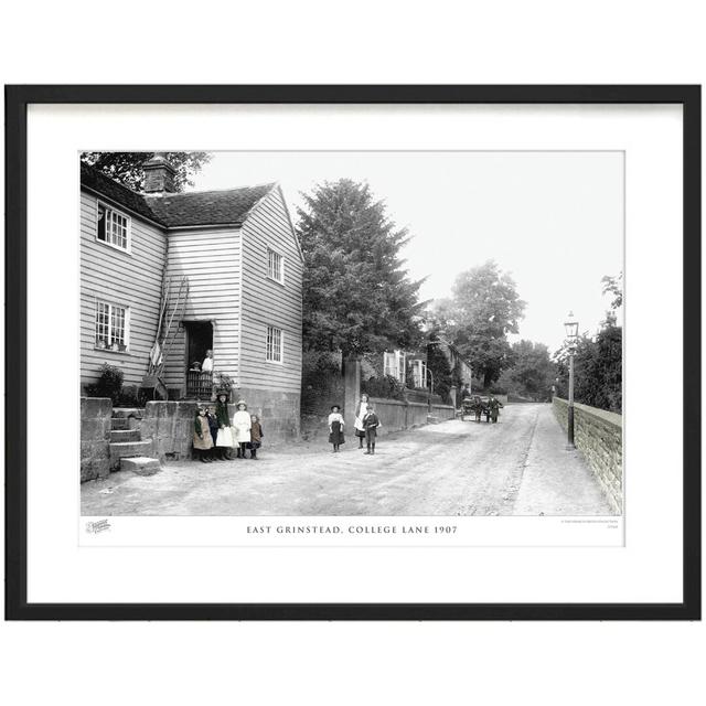 'East Grinstead, College Lane 1907' by Francis Frith - Picture Frame Photograph Print on Paper The Francis Frith Collection Size: 28cm H x 36cm W x 2. on Productcaster.