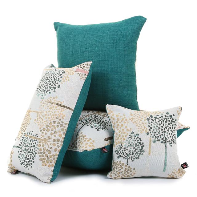 Amarion Floral Square Throw Cushion Ebern Designs Size: Large on Productcaster.