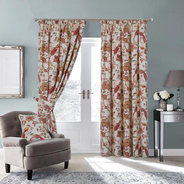 Cabragh Pencil Pleat Room Darkening Curtains (Set of 2) Marlow Home Co. Colour: Terracotta, Panel Size: 117 W x 229 D cm on Productcaster.