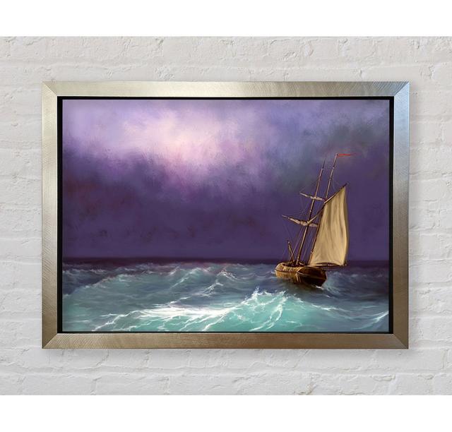 Das Schiff im krachenden Meer - Einzelne Bilderrahmen Kunstdrucke Bright Star Größe: 100cm H x 141,4cm B x 3,4cm T on Productcaster.